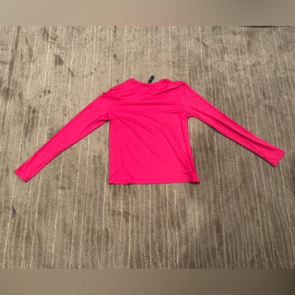 Kyodan Pink Fitted Long Sleeve Athletic Tee Size Large - Picture 2 of 4